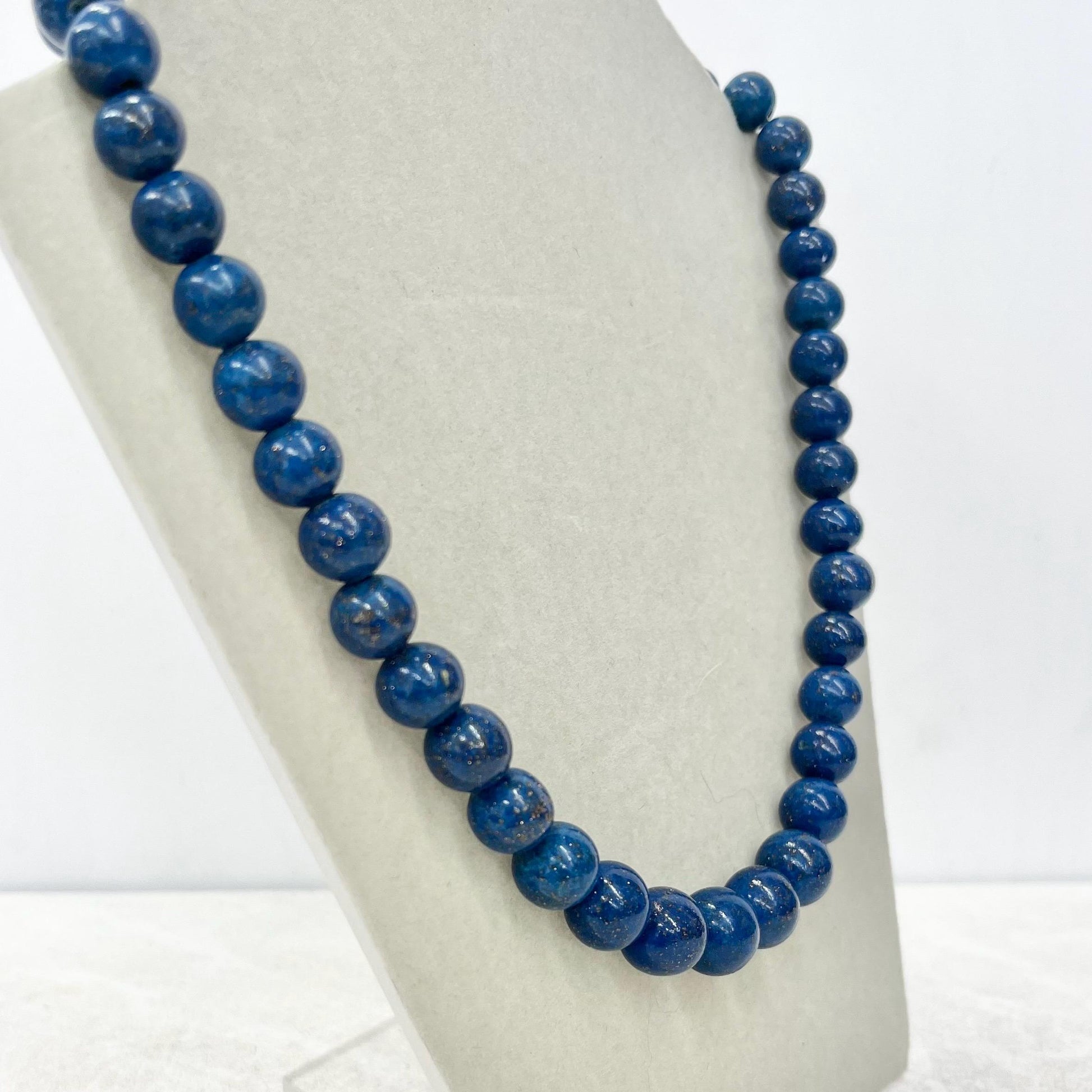 Vintage 1920’s 1930’s Graduated Lapis Lazuli Bead Necklace Excellent Quality Beads Vintage Jewellery 18” Long MillyOliverVintage