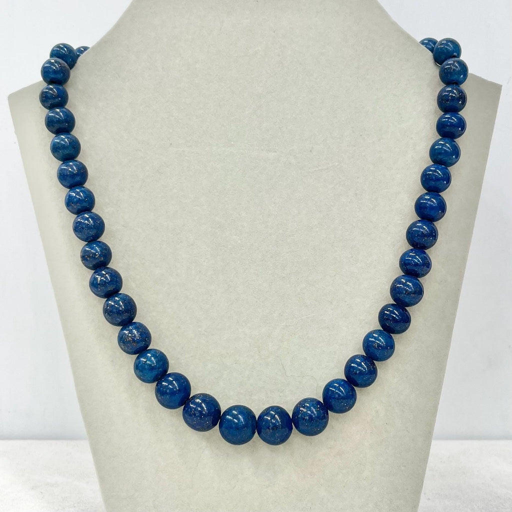 Vintage 1920’s 1930’s Graduated Lapis Lazuli Bead Necklace Excellent Quality Beads Vintage Jewellery 18” Long MillyOliverVintage