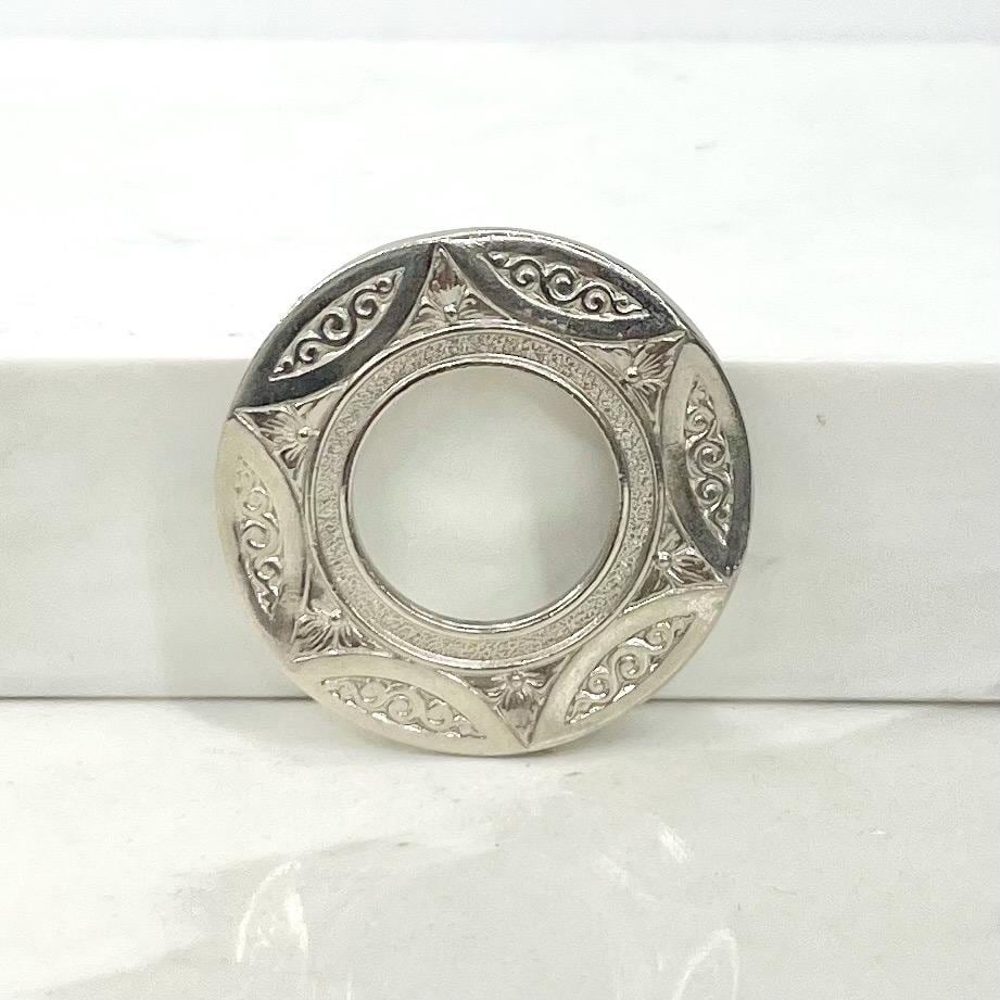 Vintage Silver Tone Celtic Scarf Clip MillyOliverVintage