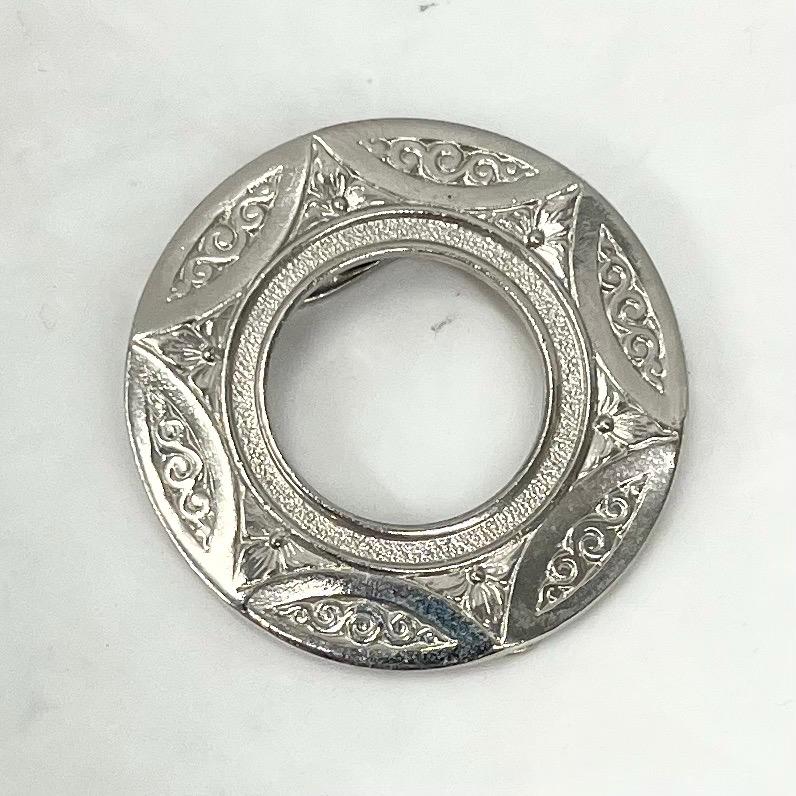 Vintage Silver Tone Celtic Scarf Clip MillyOliverVintage