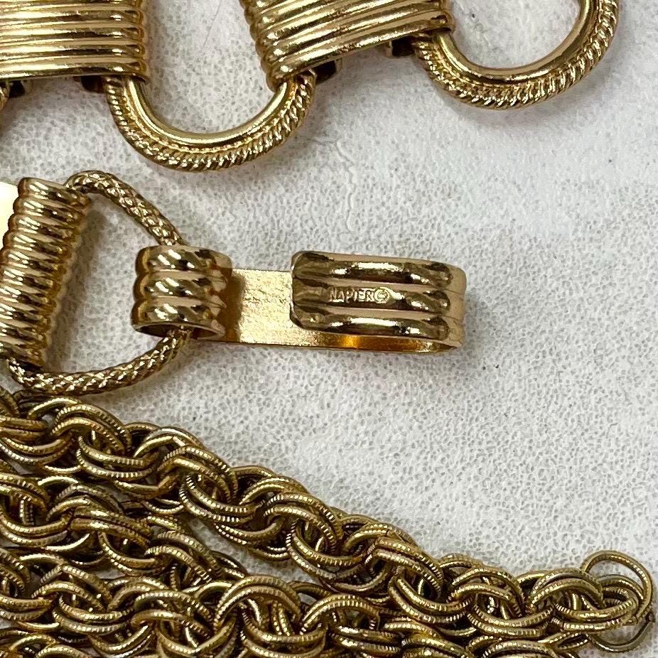 Vintage 1960’s Napier Bikini Belt Gold Plate Chain Excellent Quality MillyOliverVintage