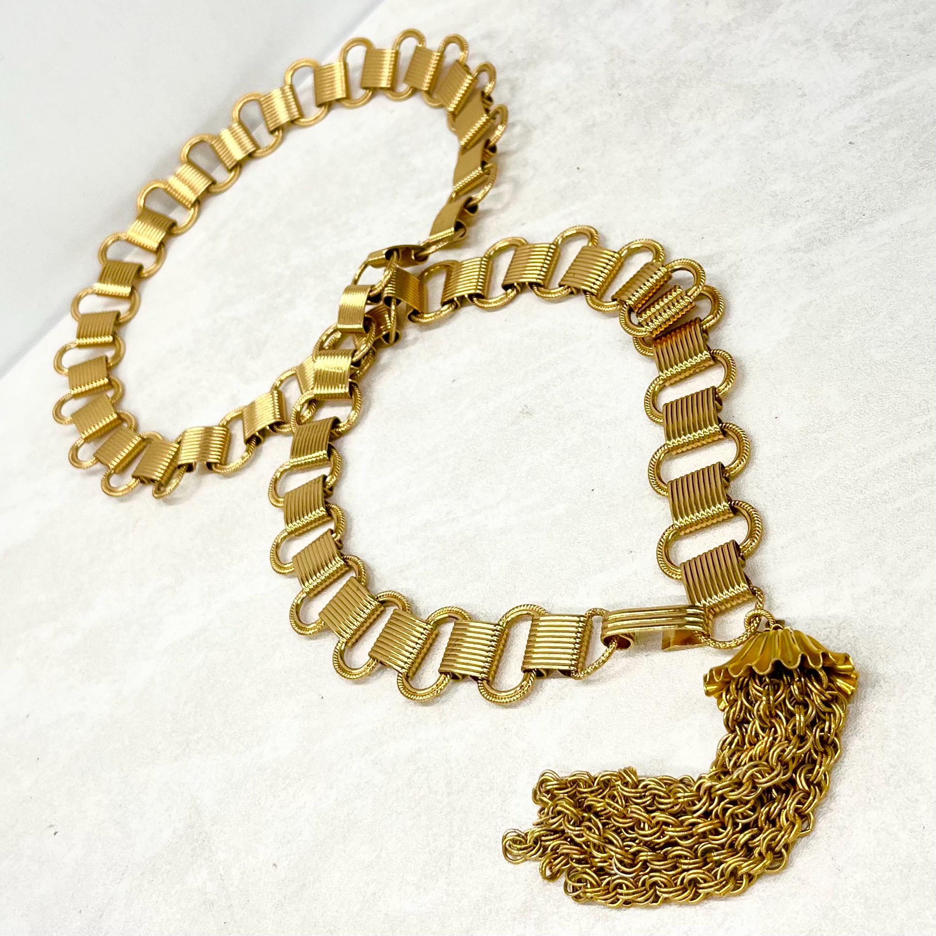 Vintage 1960’s Napier Bikini Belt Gold Plate Chain Excellent Quality MillyOliverVintage