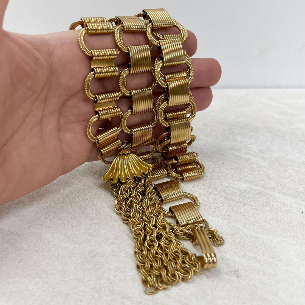 Vintage 1960’s Napier Bikini Belt Gold Plate Chain Excellent Quality MillyOliverVintage