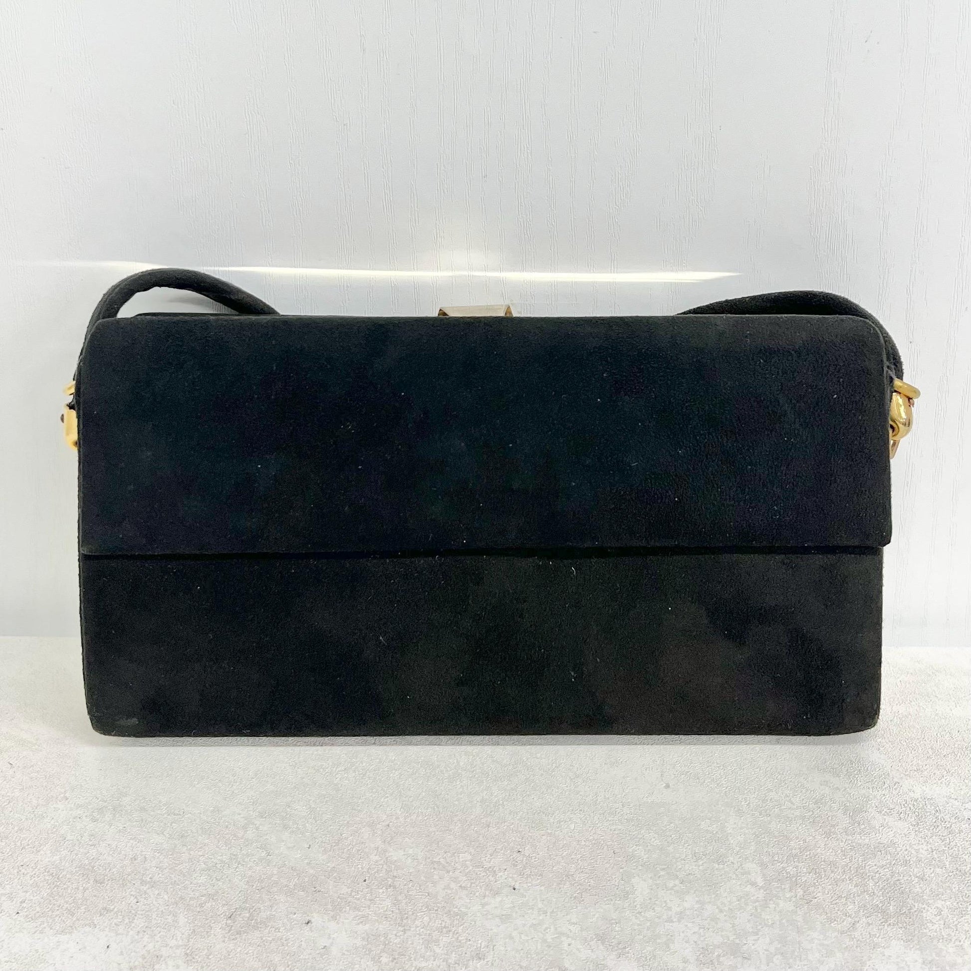 Vintage French 1950’s Evening Bag Compact Vanity Case with Mirror Powder Compact & Lipstick Compartment MillyOliverVintage