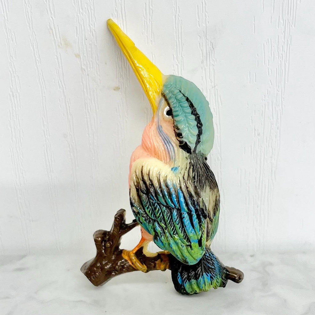 Celluloid Kingfisher Bird Brooch : Vintage 1960s 1970s MillyOliverVintage