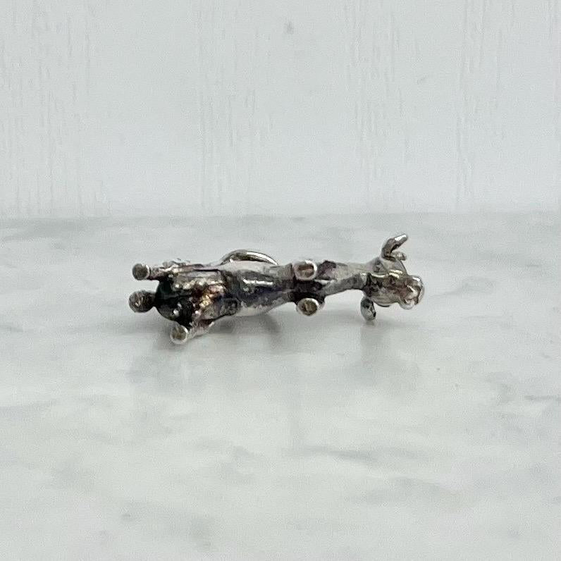Vintage Sterling Silver Cow / Bull Bracelet Charm MillyOliverVintage