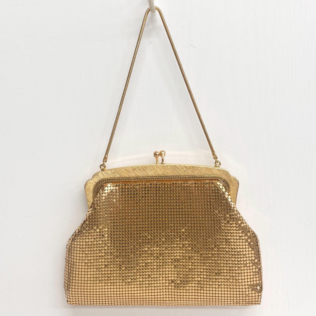Vintage Oroton Gold Colour Mesh Evening Bag 1960’s Metal Chainmail from West Germany MillyOliverVintage