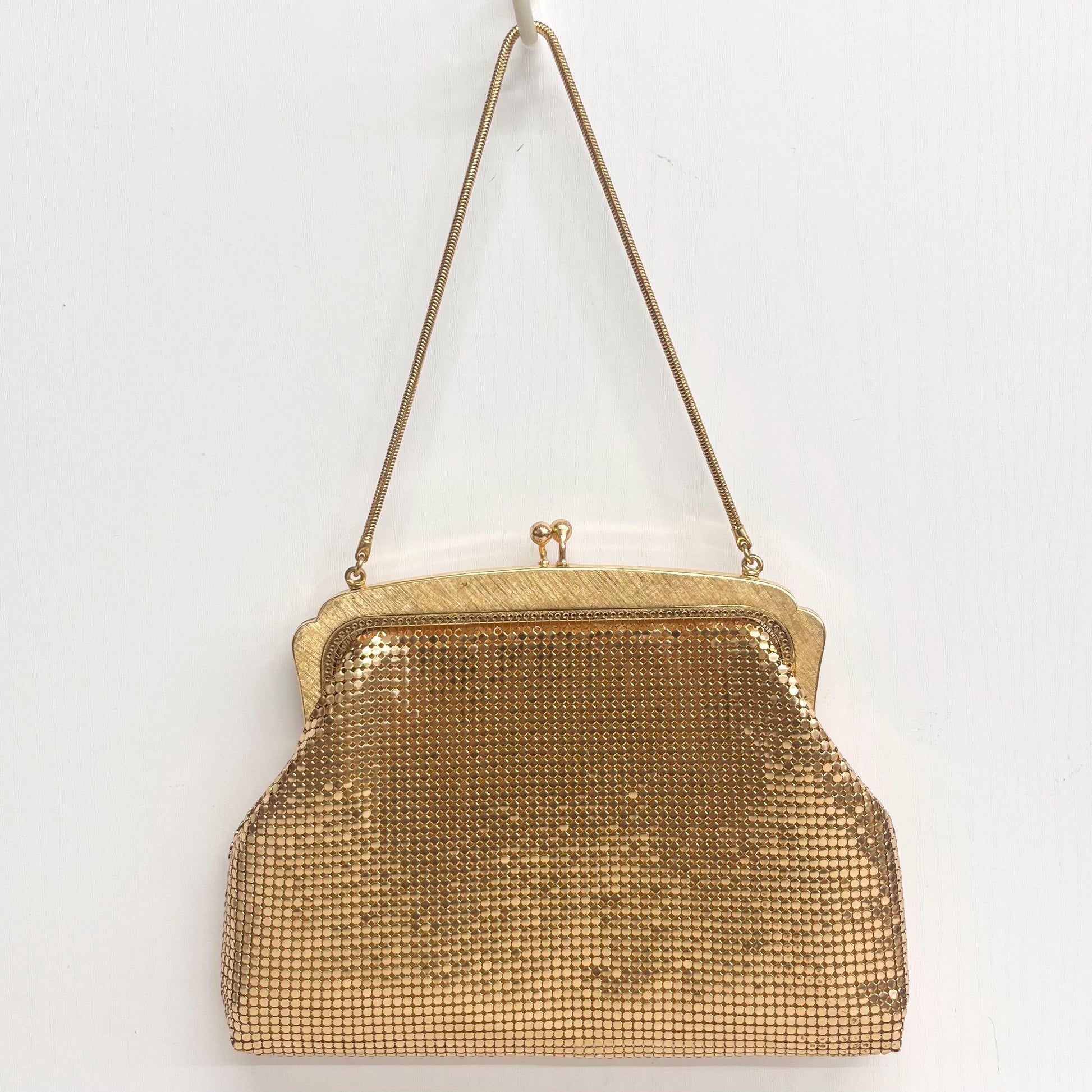 Vintage Oroton Gold Colour Mesh Evening Bag 1960’s Metal Chainmail from West Germany MillyOliverVintage
